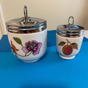 Two Royal Worcester Egg Poachers